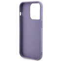 Etui Guess Sequin Script Metal na iPhone 15 Pro - fioletowe Guess