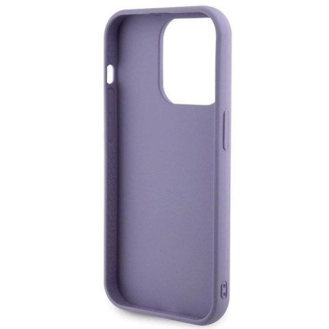 Etui Guess Sequin Script Metal na iPhone 15 Pro - fioletowe Guess