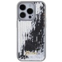 Etui Guess Sequin Script Metal na iPhone 15 Pro - srebrne Guess