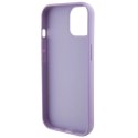 Etui Guess Sequin Script Metal na iPhone 15 - fioletowe Guess