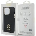 Etui Guess Silicone Logo Strass 4G na iPhone 13 Pro / iPhone 13 - czarne Guess