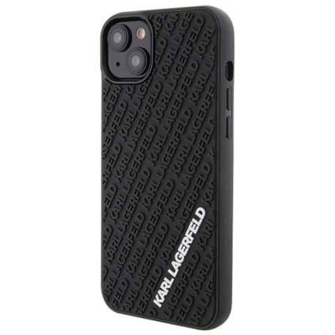 Etui Karl Lagerfeld 3D Rubber Multi Logo na iPhone 15 Plus - czarne Karl Lagerfeld