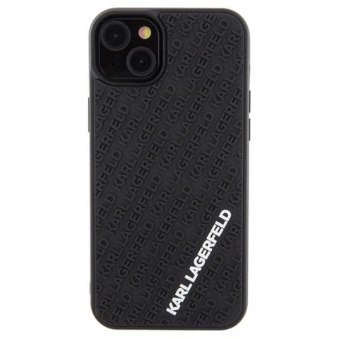Etui Karl Lagerfeld 3D Rubber Multi Logo na iPhone 15 Plus - czarne Karl Lagerfeld