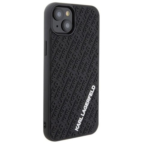 Etui Karl Lagerfeld 3D Rubber Multi Logo na iPhone 15 Plus - czarne Karl Lagerfeld