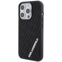 Etui Karl Lagerfeld 3D Rubber Multi Logo na iPhone 15 Pro - czarne Karl Lagerfeld
