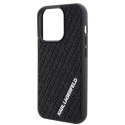 Etui Karl Lagerfeld 3D Rubber Multi Logo na iPhone 15 Pro - czarne Karl Lagerfeld