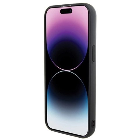 Etui Karl Lagerfeld 3D Rubber Multi Logo na iPhone 15 - czarne Karl Lagerfeld