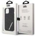 Etui Karl Lagerfeld 3D Rubber Multi Logo na iPhone 15 - czarne Karl Lagerfeld