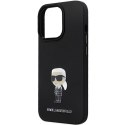 Etui Karl Lagerfeld Silicone Ikonik Metal Pin na iPhone 14 Pro - czarne Karl Lagerfeld