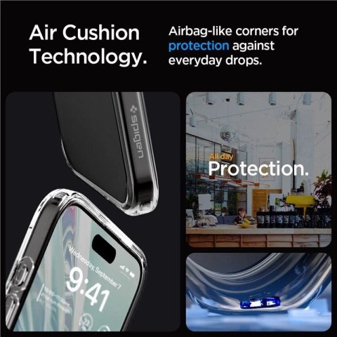 Etui Spigen Crystal Hybrid na iPhone 15 Pro - przezroczyste Spigen