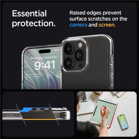 Etui Spigen Crystal Hybrid na iPhone 15 Pro - przezroczyste Spigen