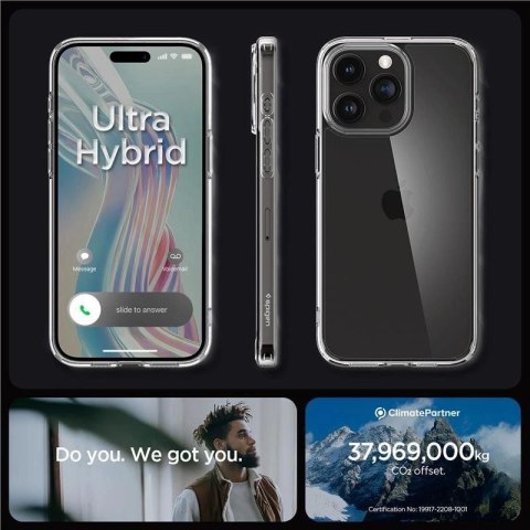 Etui Spigen Crystal Hybrid na iPhone 15 Pro - przezroczyste Spigen