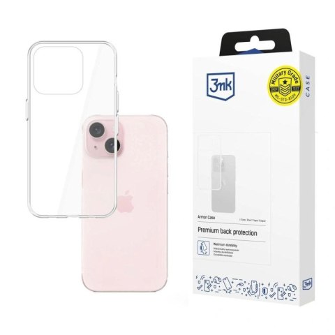 Etui 3mk Armor Case na iPhone 15 - przezroczyste 3mk Protection
