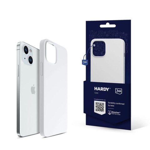 Etui 3mk Hardy Silicone MagCase na iPhone 15 - biało-srebrne 3mk Protection
