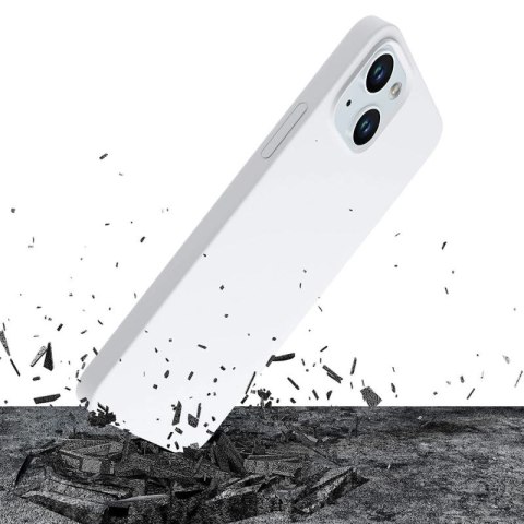 Etui 3mk Hardy Silicone MagCase na iPhone 15 - biało-srebrne 3mk Protection