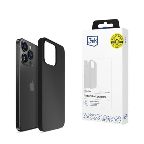 Etui 3mk Silicone Case na iPhone 15 Pro - czarne 3mk Protection