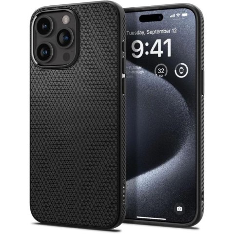 Etui Spigen Liquid Air na iPhone 15 Pro - czarny mat Spigen