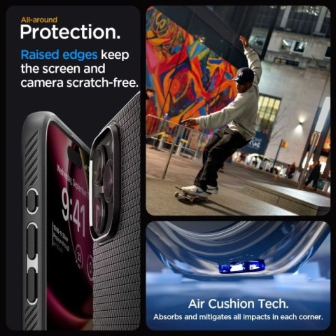 Etui Spigen Liquid Air na iPhone 15 Pro - czarny mat Spigen