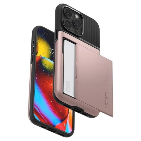 Etui Spigen Slim Armor CS na iPhone 15 Pro Max - różowe Spigen