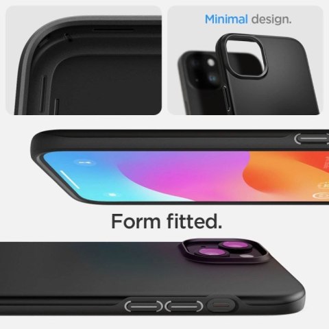 Etui Spigen Thin Fit na iPhone 15 Plus - czarne Spigen