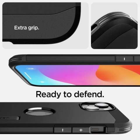 Etui Spigen Tough Armor MagSafe na iPhone 15 - czarne Spigen