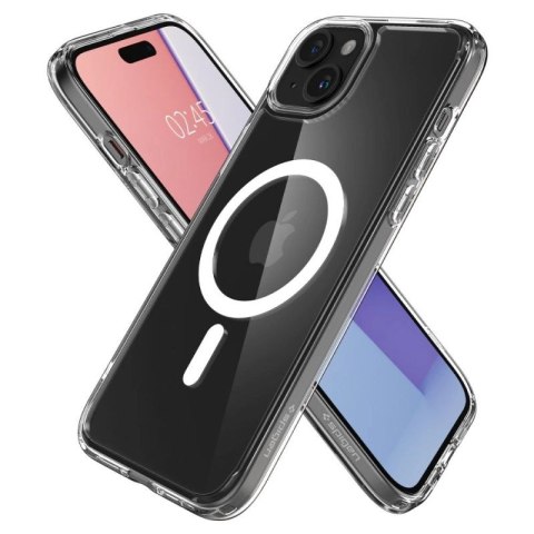 Etui Spigen Ultra Hybrid Mag z MagSafe na iPhone 15 Plus - białe Spigen