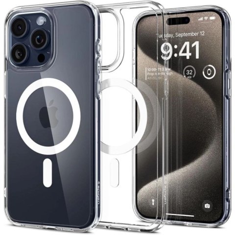 Etui Spigen Ultra Hybrid Mag z MagSafe na iPhone 15 Pro Max - białe Spigen