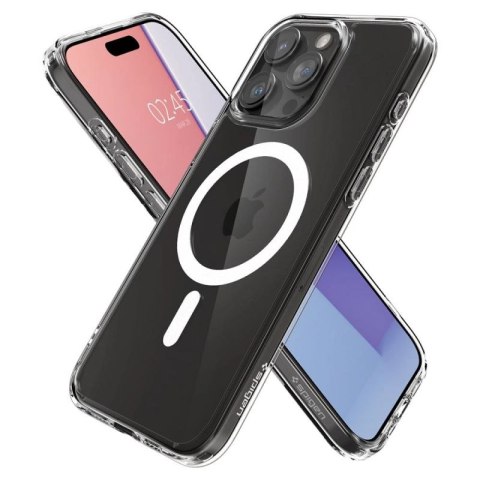 Etui Spigen Ultra Hybrid Mag z MagSafe na iPhone 15 Pro Max - białe Spigen
