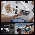 Etui Spigen Ultra Hybrid Mag z MagSafe na iPhone 15 Pro Max - białe Spigen