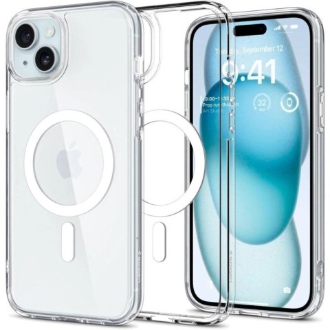 Etui Spigen Ultra Hybrid Mag z MagSafe na iPhone 15 - białe Spigen