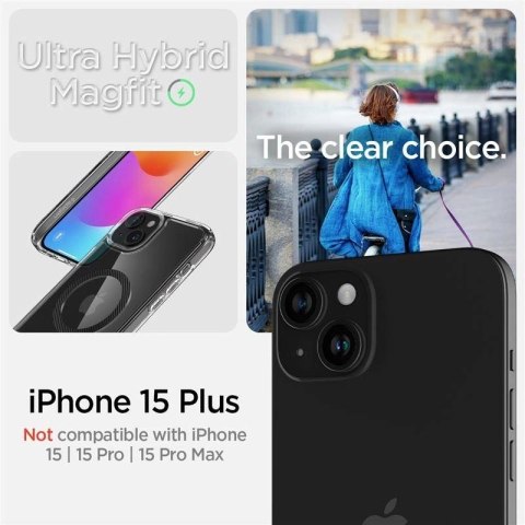 Etui Spigen Ultra Hybrid MagSafe na iPhone 15 Plus - karbon Spigen