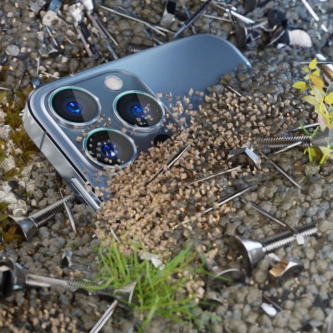 Osłona aparatu 3mk Lens Protection Pro na iPhone 15 Plus - grafitowa