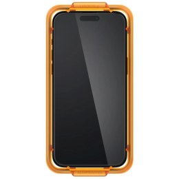 Szkło hartowane Spigen ALM Glass FC na iPhone 15 Plus - czarne 2 szt. Spigen