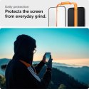 Szkło hartowane Spigen ALM Glass FC na iPhone 15 - czarne 2 szt. Spigen