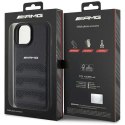 Etui AMG Leather Debossed Lines do iPhone 15 Plus - czarne Mercedes