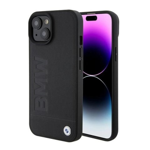 Etui BMW Signature Logo Imprint MagSafe do iPhone 15 - czarne BMW