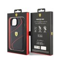 Etui Ferrari Twist Metal Logo do iPhone 15 - czarne Ferrari
