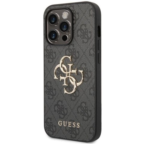 Etui Guess 4G Big Metal Logo na iPhone 15 Pro - szare Guess