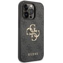 Etui Guess 4G Big Metal Logo na iPhone 15 Pro - szare Guess
