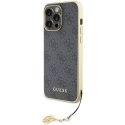 Etui Guess 4G Charms Collection do iPhone 15 Pro Max - szare Guess
