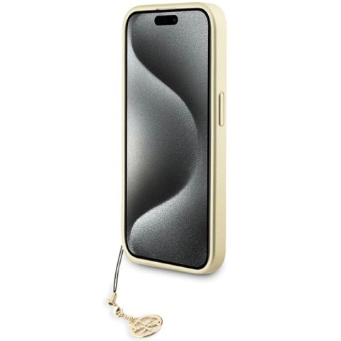 Etui Guess 4G Charms Collection do iPhone 15 Pro - szare Guess