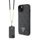 Etui Guess Crossbody 4G Metal Logo do iPhone 15 Plus - czarne Guess