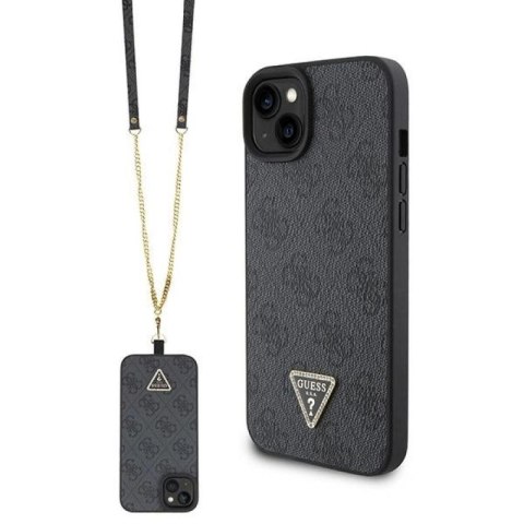 Etui Guess Crossbody 4G Metal Logo do iPhone 15 Plus - czarne Guess