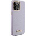 Etui Guess Glitter Glossy Script do iPhone 15 Pro - liliowe Guess