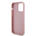 Etui Guess Glitter Script Big 4G do iPhone 15 Pro - różowe Guess