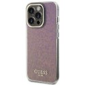 Etui Guess IML Faceted Mirror Disco Iridescent do iPhone 15 Pro - różowe Guess