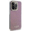 Etui Guess IML Faceted Mirror Disco Iridescent do iPhone 15 Pro - różowe Guess
