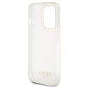 Etui Guess IML Faceted Mirror Disco Iridescent do iPhone 15 Pro - różowe Guess