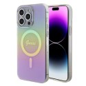 Etui Guess IML Iridescent MagSafe do iPhone 15 Pro Max - różowe Hikvision