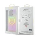 Etui Guess IML Iridescent MagSafe do iPhone 15 Pro Max - różowe Hikvision